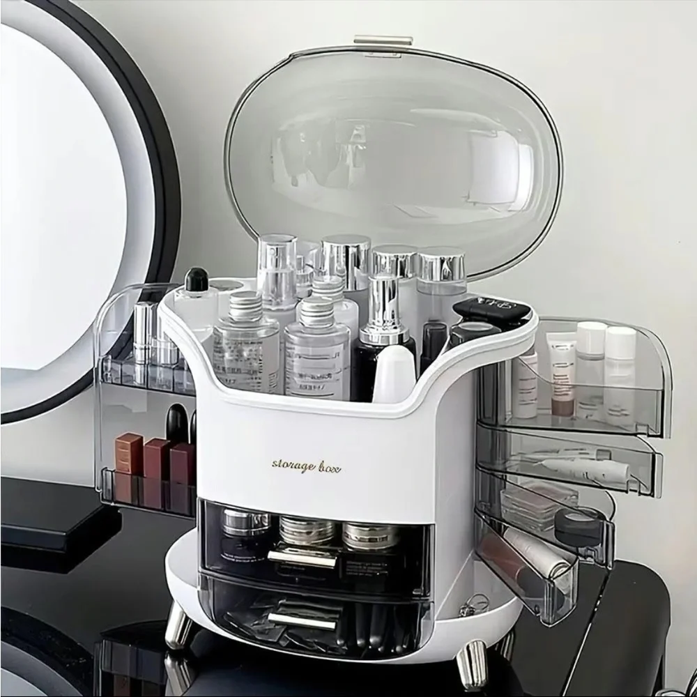 Clear makeup organizer.large capacity cosmetic storage
